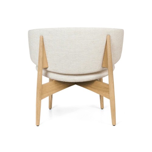 Silla Lounge Herman - Roble/Blanco roto