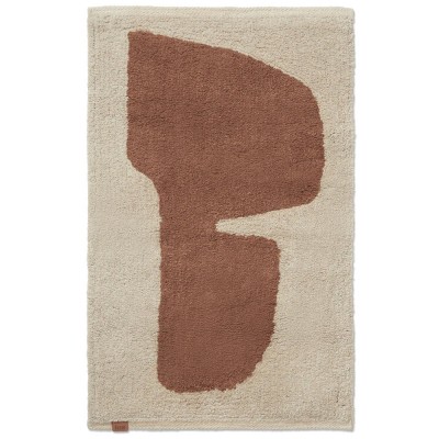 Tapis lavable Lay - Parchemin/Rouille Ferm Living