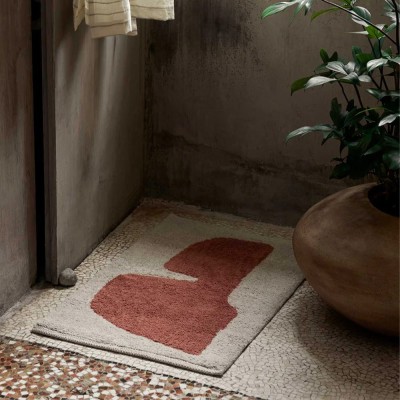 Posa di moquette lavabile - Pergamena/Ruggine 2