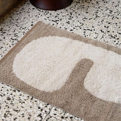 Waschbarer Teppich Lay - Dunkles Taupe/Gebrochenes Weiß 2