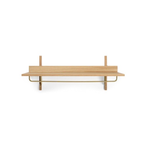 Sector shelf - Oak/Brass