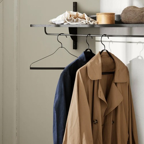 Etagère Sector - Frêne Noir/Laiton Noir