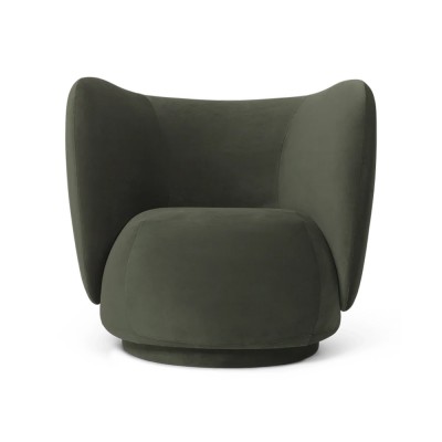 Rico fauteuil - Velours Riche Pin Ferm Living