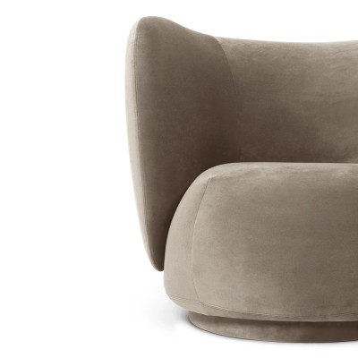 Fauteuil Rico - Velours Riche Beige 2
