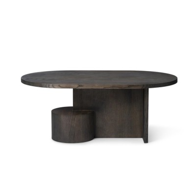 Insertar mesa de centro - Frêne Teinté Noir Ferm Living