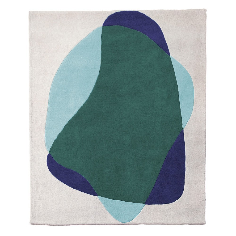 Serge rug blue/green Hartô