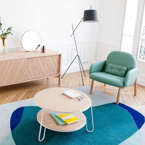 Serge rug blue/green Hartô