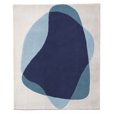 Serge rug blue/grey