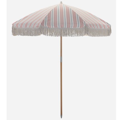 Umbra strand/tuinparasol - rood en groen