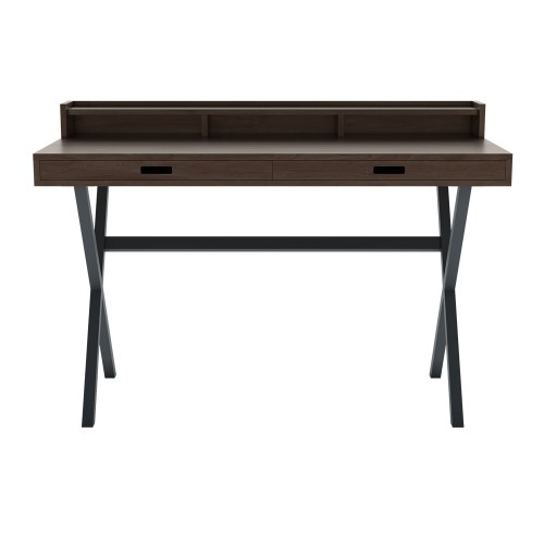 Bureau Hyppolite noyer gris ardoise Hartô