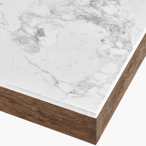 S cognac side table - Rodolphe blanc