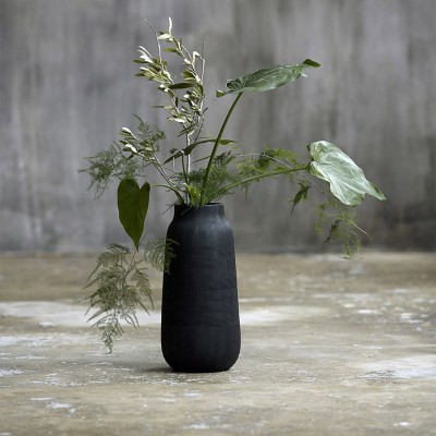 Vase Groove - Noir 2