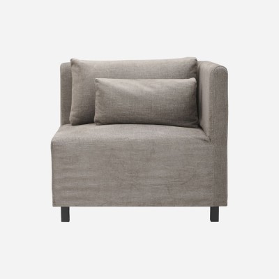 Sofa section d'angle Hazel Night - Gris/Marron House Doctor