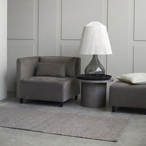 Pouf notte Hazel - Grigio/Marrone
