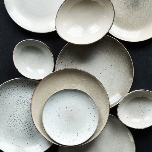 Assiette à déjeuner Lake - Gris