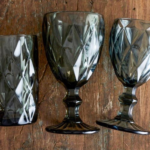 Verre à vin Asana Ø8,5 - Gris