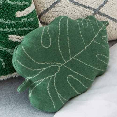 Cuscino a maglia Baby Leaf