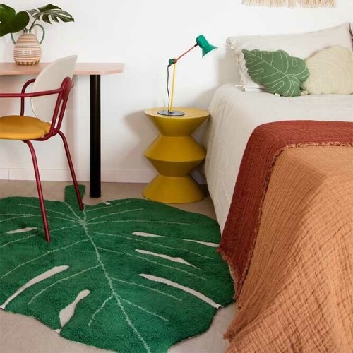 Baby Leaf knitted cushion