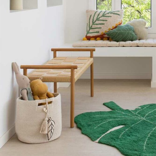 Gestricktes Kissen Baby Leaf