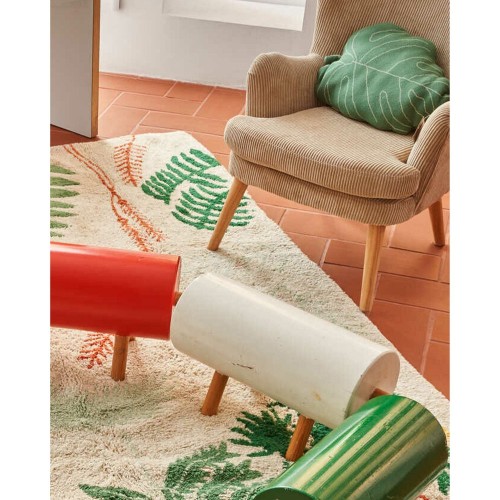 Baby Leaf knitted cushion