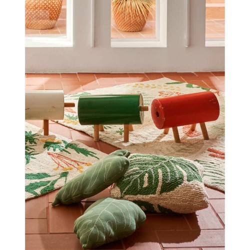 Coussin tricoté Baby Leaf