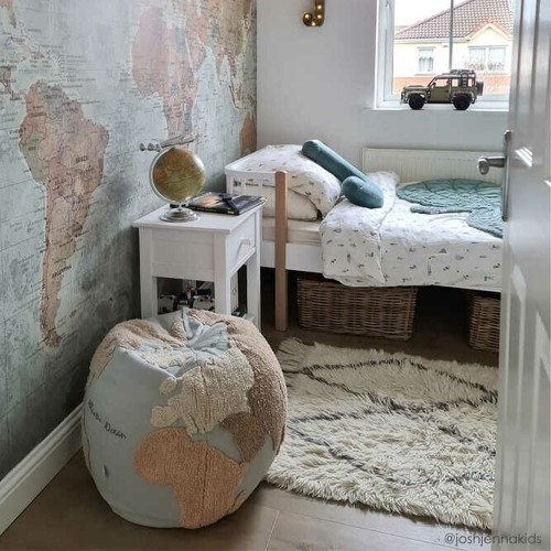 Mappa del mondo Pouf