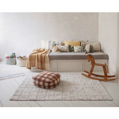 Pouf Vichy Caramel 2