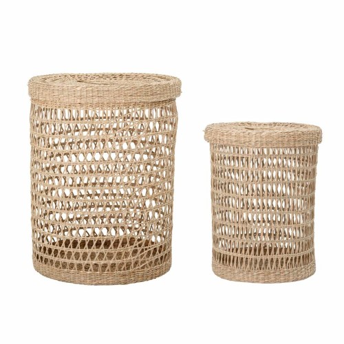 Connie basket with lid - set of 2