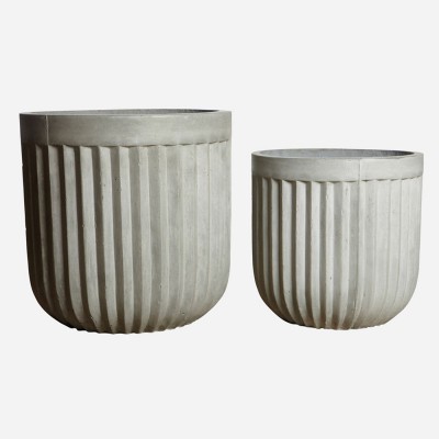 Cache-pot Concrete - Gris clair House Doctor