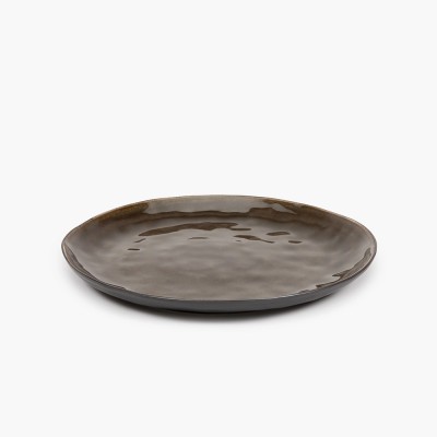 Assiette L grise Pure Serax