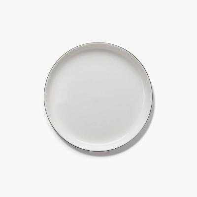 Assiette basse L émaillée noire Passe-partout 2