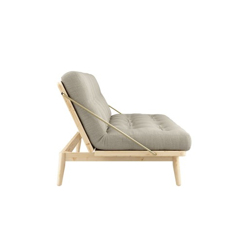 Divano letto Folk 3 posti - 914 Lino