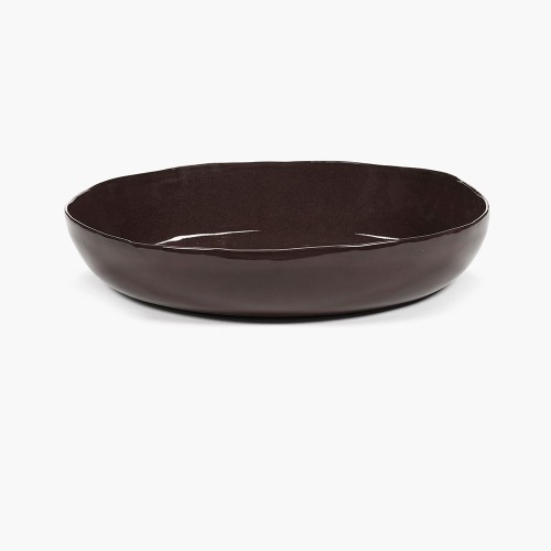 Serving bowl L La Mère - Dark brown