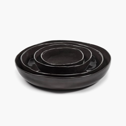 Serving bowl L La Mère - Dark brown