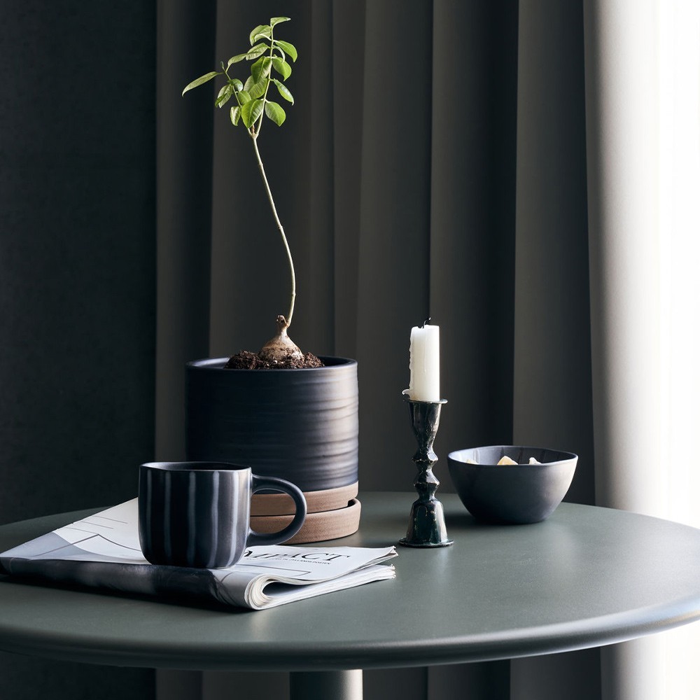 Pot avec plateau Astu (lot de 3)