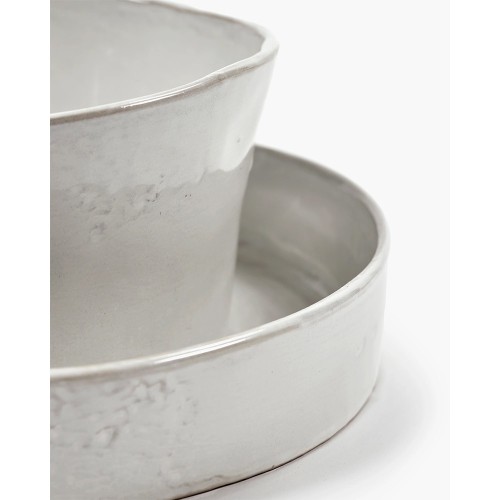 La Mère tall straight bowl - ecru