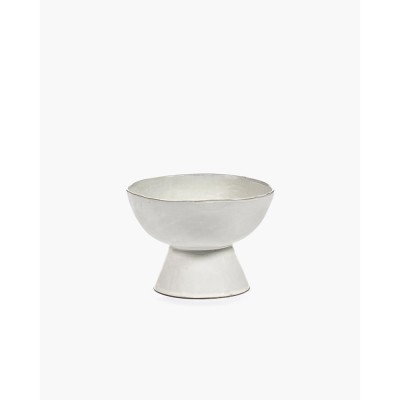 Tall bowl on foot La Mère - Off-white