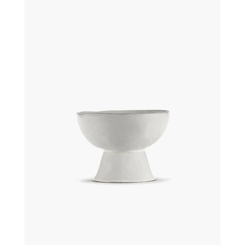 Tall bowl on foot La Mère - Off-white