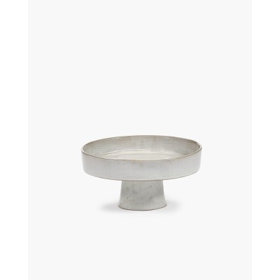 Assiette creuse sur pied L La Mère - blanc cassé Serax