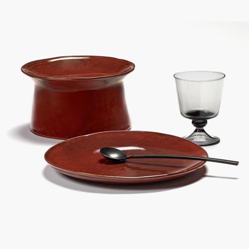 Plato hondo grande La Mère - Rojo veneciano