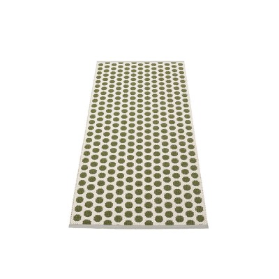 Alfombra Noa Dark Olive 70x150 cm Pappelina