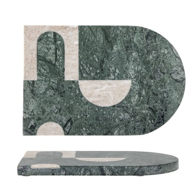 Abrianna cutting board - green marble Bloomingville
