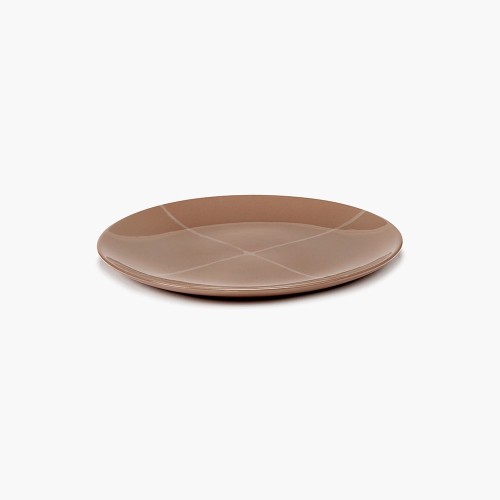 Plato Sienna Zuma M - crema anaranjado