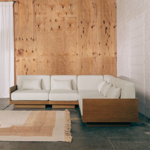 Georges L'angle 5-zitsbank - Iroko massief hout