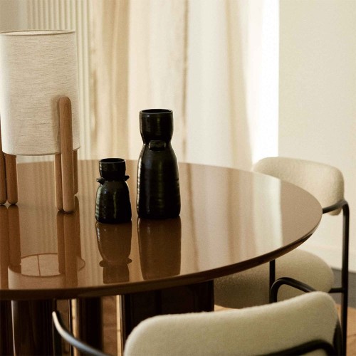 Mesa de comedor redonda Joe - lacada caramelo