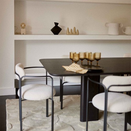 Joe rectangular dining table - Black lazured ash