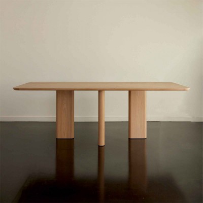 Mesa de comedor rectangular Joe - Fresno natural Gabrielle Paris