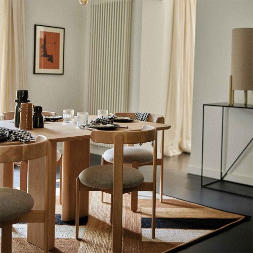 Mesa de comedor rectangular Joe - Fresno natural