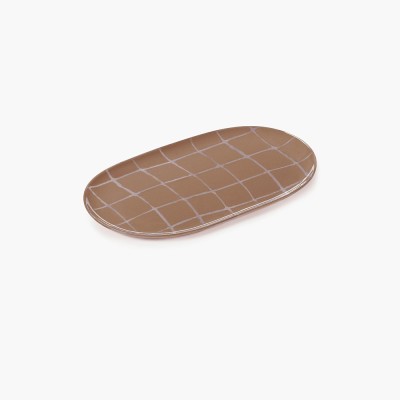 Plat de service Sienne Zuma - crème d'orange 2