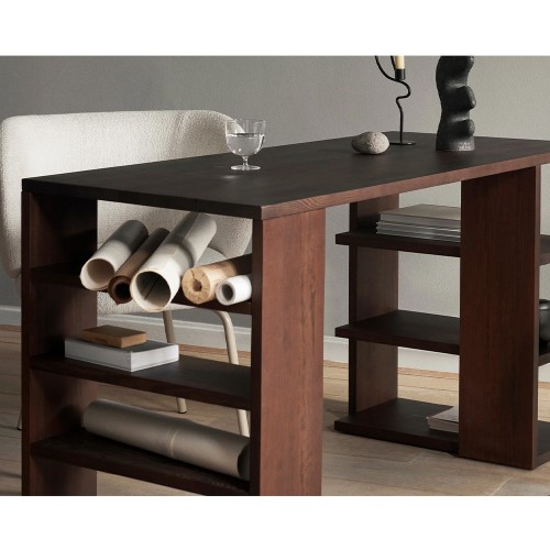 Edré desk - Dark stained pine